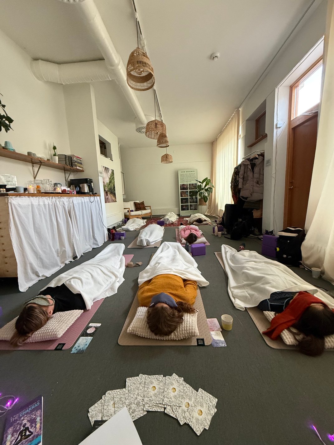 vilande yogadeltagare