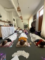 vilande yogadeltagare